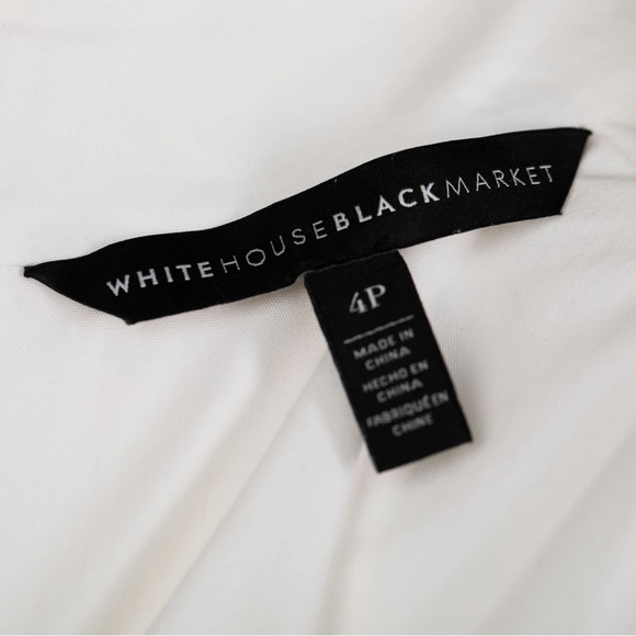 White House Black Market Peplum Top with Zipper Back, Size 6/Small (Never Worn) - Picture 7 of 8